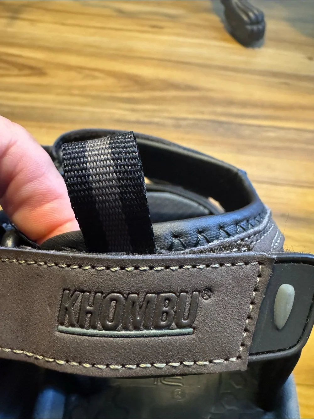 Khombu Brown Men's Adjustable Outdoor Sandals